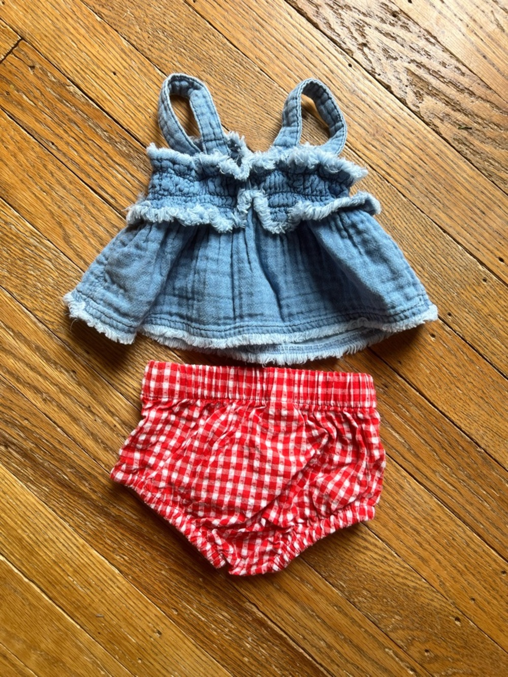 Baby Girl Cat & Jack Patriotic American summer newborn bundle outfit 3 sets - Picture 10 of 10